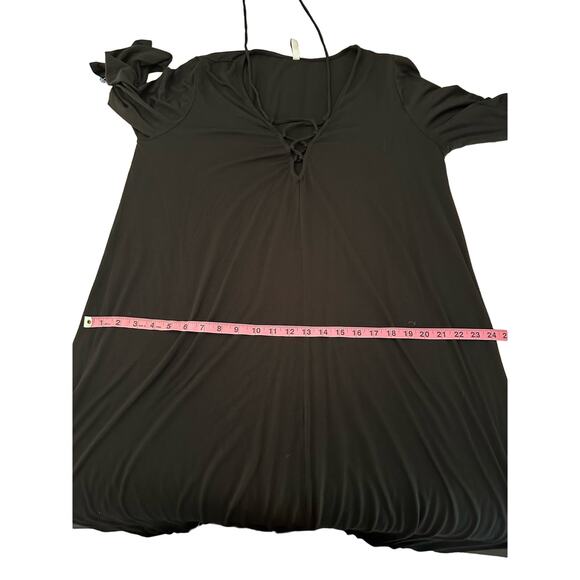 Rachel Pally Black Long Sleeve Jolene Lace-Up Maxi Dress Size 1X - Picture 11 of 13